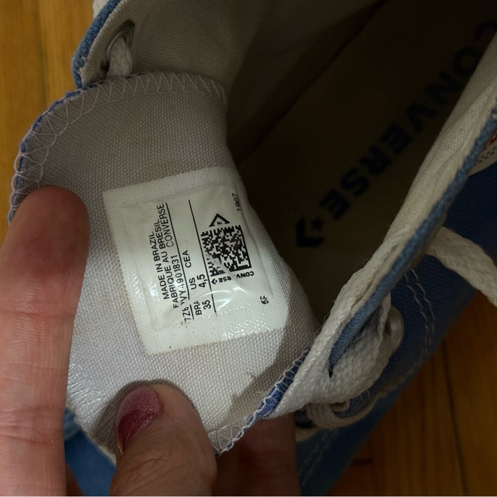 Converse Blue High-Tops - Picture 5 of 5